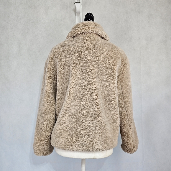 Zara Sherpa Teddy Coat Size S - Picture 4 of 7
